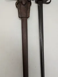 Belgisk WW1 bajonet med frø 