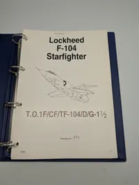 Lockheed F-104 Starfighter Teknisk Manual T.O.1F/CF/TF-104/D/G-1½