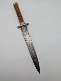 ZAFRILLA ALBACETE Spanish Dagger with Stag Horn Handle Hjembragt af Dansker fra den Spanske borgerkrig 