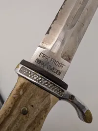 Erik Frost Mora Sweden Stag Handle udgangsbajonet 