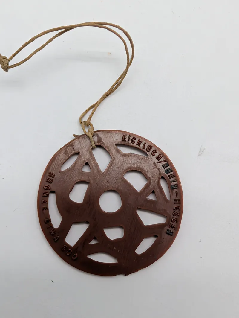 German WHW WW2  Openwork Wheel Pendant