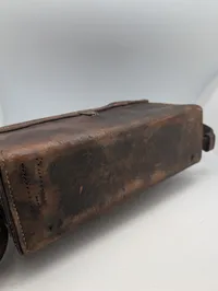 Dansk Militær Felttelefon Model 1915 med Lædertaske, ikke omgjort i 1952 