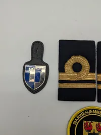Danish Marinehjemmeværnet Naval Rank Insignia and Patches Set