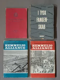 Collection of Four Danish WWII History Books and Military Manuals