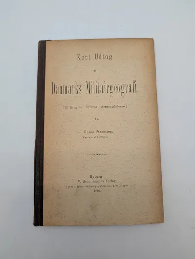 Fr. Resen Steenstrup: Kort Udtog af Danmarks Militairgeografi (1890)