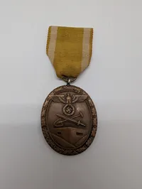 Tysk Westwall-medalje (Deutsches Schutzwall-Ehrenzeichen) med bånd