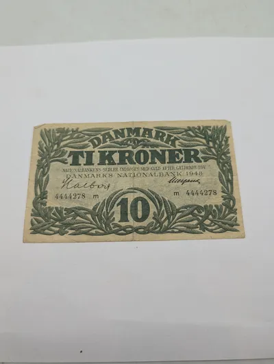 Danmark 10 Kroner Seddel, 1948