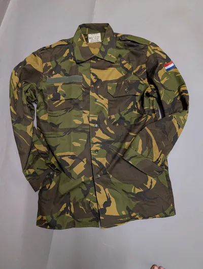 1990 Dutch Military KL DPM Camouflage Field Shirt by De Boog