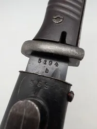 Tysk K98 Bajonet med metalskede, model S84/98 III