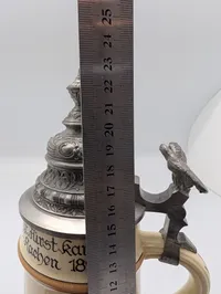 German Military Reservist Beer Stein Füsilier Regt. Fürst Karl Anton Nr. 40