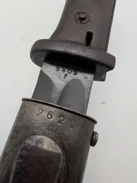 Tysk Mauser K98 Bajonet med metalskede