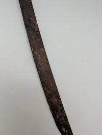 Antik japansk Wakizashi med tsuba og trægreb, Jordfund fra Okinawa 