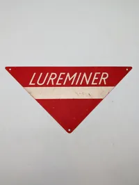 Lureminer Trekantet Metalskilt