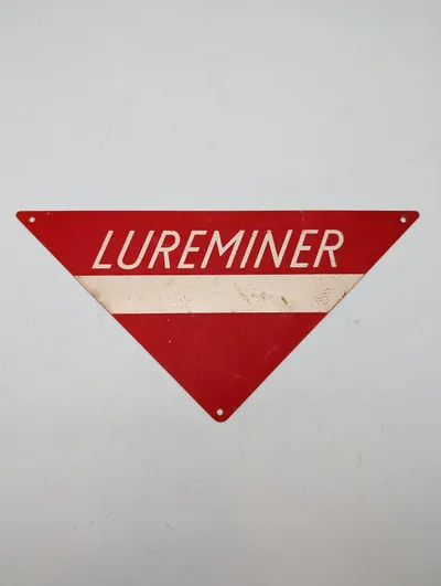 Lureminer Trekantet Metalskilt