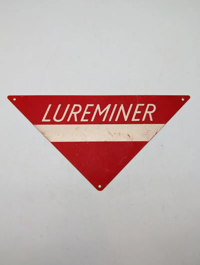 Lureminer Trekantet Metalskilt