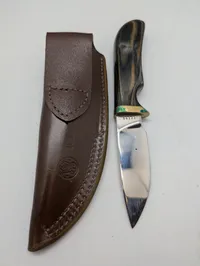 Smith & Wesson Fixed Blade Knife with Leather Sheath and Original Box