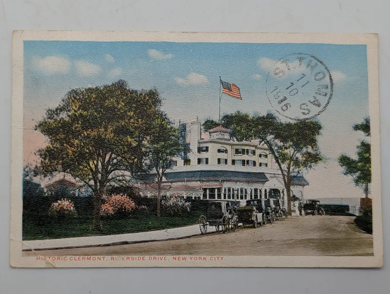 Historic Clermont, Riverside Drive, New York City Vintage Postcard