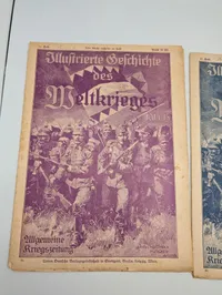 To hæfter af Illustrierte Geschichte des Weltkrieges 1914/15
