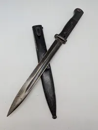 Tysk Mauser K98 Bajonet med metalskede nummerens 
