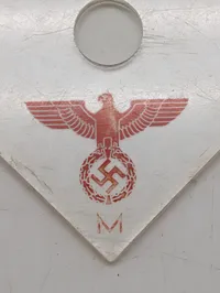 Eckert & Pape Hamburg-Altona Kurslineal med Kriegsmarine-logo