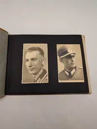 Tysk fotoalbum med portrætter af soldater fra 2. verdenskrig