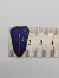 French Indochina 3e Bataillon de Zouaves (3e BZ) Military Insignia Pin