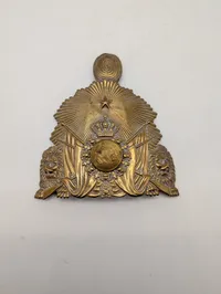 Svensk militær hjelmplade m/1845-1859 for officerer