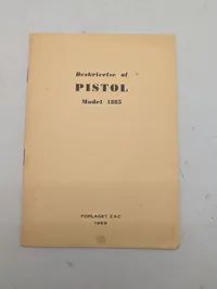 Forlaget Zac, Beskrivelse af Pistol Model 1885, hæfte fra 1969