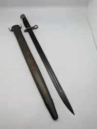 Amerikansk M1917 Bajonet med M1917 Læderskede