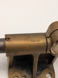 Vintage Brass Anti-Aircraft Ring Sight with Rubber Eyepiece