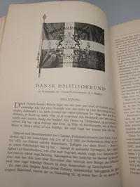 Dansk Politistat, bind I og II, halvbind i marmoreret papir