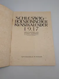 Schleswig-Holsteinischer Kunstkalender 1917, udgivet af Dr. Ernst Sauermann