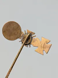 WWI German Iron Cross 2nd Class and Miniature Stickpin Medal Group