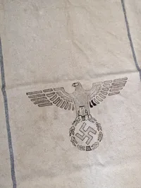 Tysk Wehrmacht H.Vpfl. kornsæk fra 1943 med Reichsadler