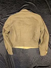 Dansk M44 Battle Dress-jakke i olivengrøn uld