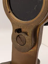 Vintage Brass Anti-Aircraft Ring Sight with Rubber Eyepiece