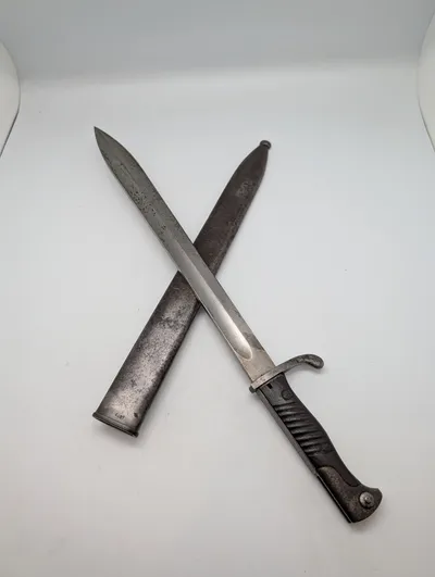 Tysk M1898/05 Seitengewehr Bajonet med metalskede