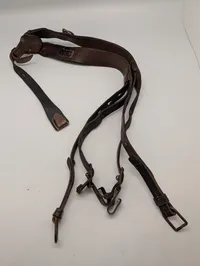 Tysk Wehrmacht Y-rem i læder til infanteriudrustning WW2