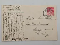 Vintage Taarbæk Denmark Street Scene Topographical Postcard