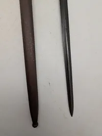 Belgisk WW1 bajonet med frø 