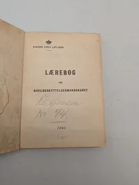Lærebog for Civilbeskyttelsesmandskabet, Statens Civile Luftværn, 1943