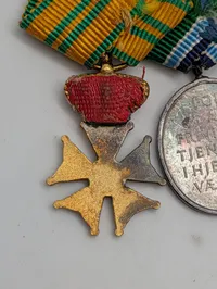 Dansk Hjemmeværnsmedalje for 25 års tjeneste og K.N.B.L. fortjenstkors, miniture 