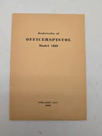 Beskrivelse af Officerspistol Model 1880, Forlaget ZAC, 1968