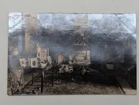 Antique Daguerreotype or Silvered Photographic Print of Interior Room Scene