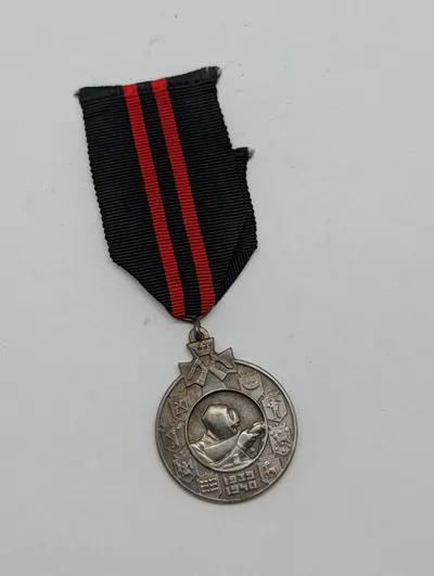 Finsk Vinterkrigsmedalje 1939-1940 med bånd