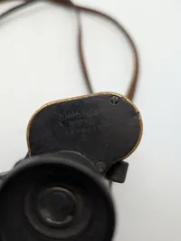 Tysk WW2 Dienstglas 6x30 militær kikkert med læderrem med gradindeling 