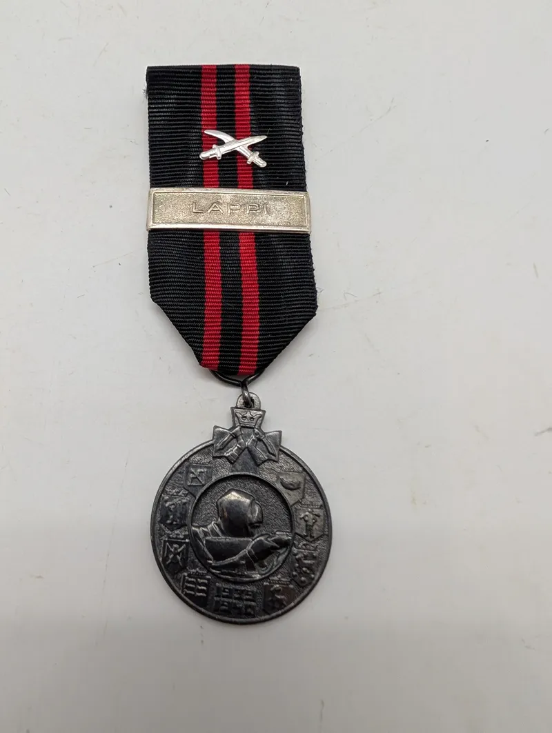 Finsk Vinterkrigs Mindemedalje 1939-1940 med Lappi-spænde og sværd