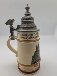German Military Reservist Beer Stein Füsilier Regt. Fürst Karl Anton Nr. 40