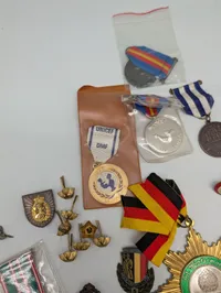 Collection of European Military and Commemorative Medals and Badges
