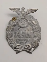 1931 S-A Treffen Braunschweig Commemorative Badge